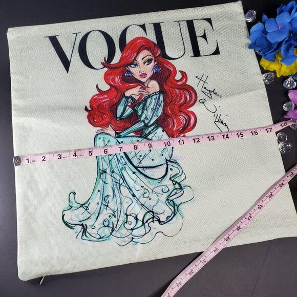 Little Mermaid Throw Pillowcase Ariel Home Decor Sham Pillow Cushion Cover - Picture 6 of 11